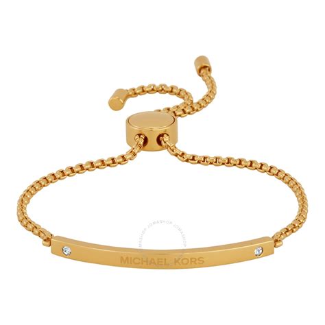 michael kors mkj4641710|Michael Kors Gold Tone Slider Bracelet .